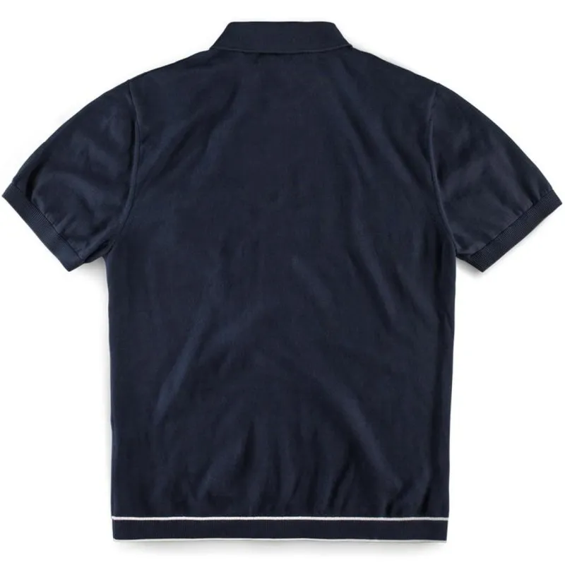 &SONS Dean Polo Navy Cheap