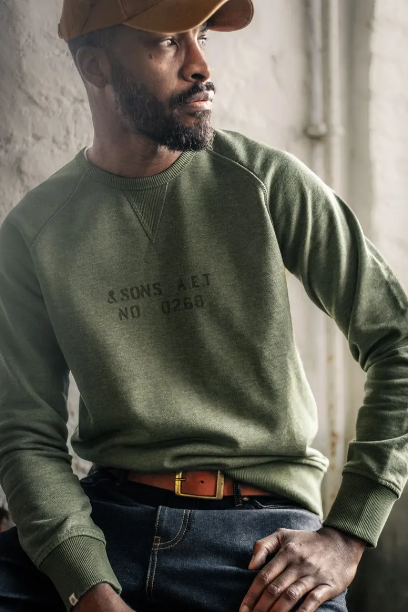 &SONS Deck Sweatshirt Surplus Green Online
