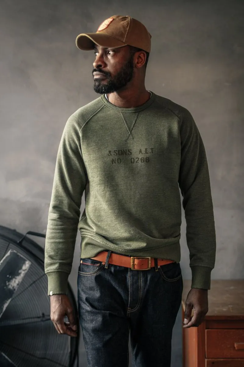&SONS Deck Sweatshirt Surplus Green Online