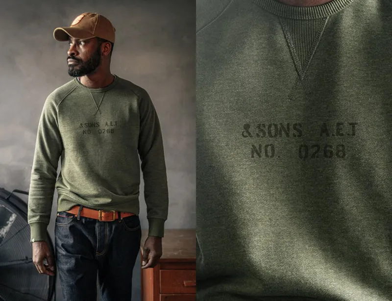 &SONS Deck Sweatshirt Surplus Green Online