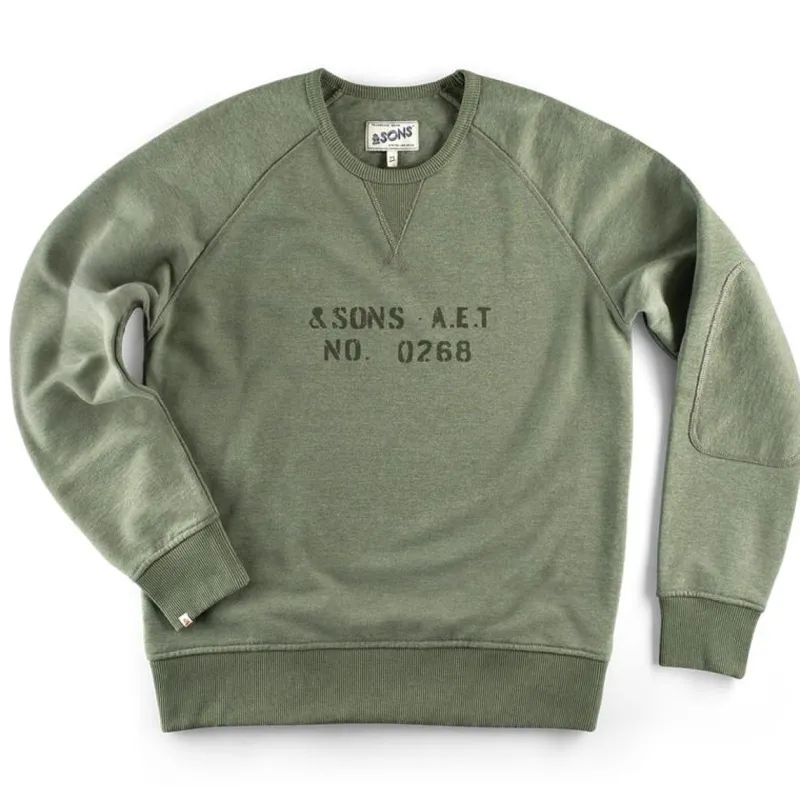 &SONS Deck Sweatshirt Surplus Green Online