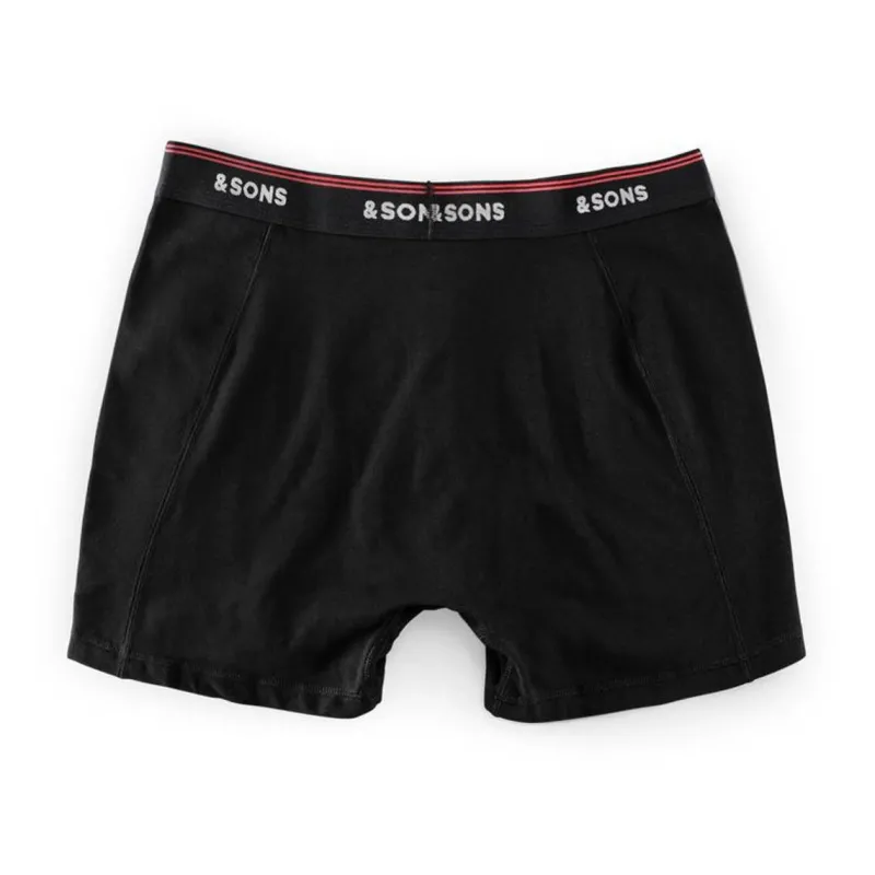 &SONS Essentials Boxer Shorts Black Sale