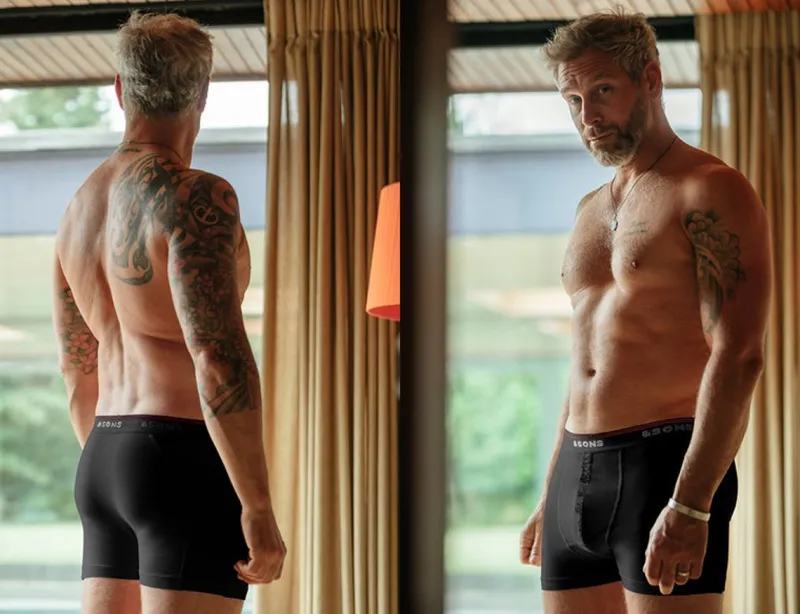 &SONS Essentials Boxer Shorts Black Sale