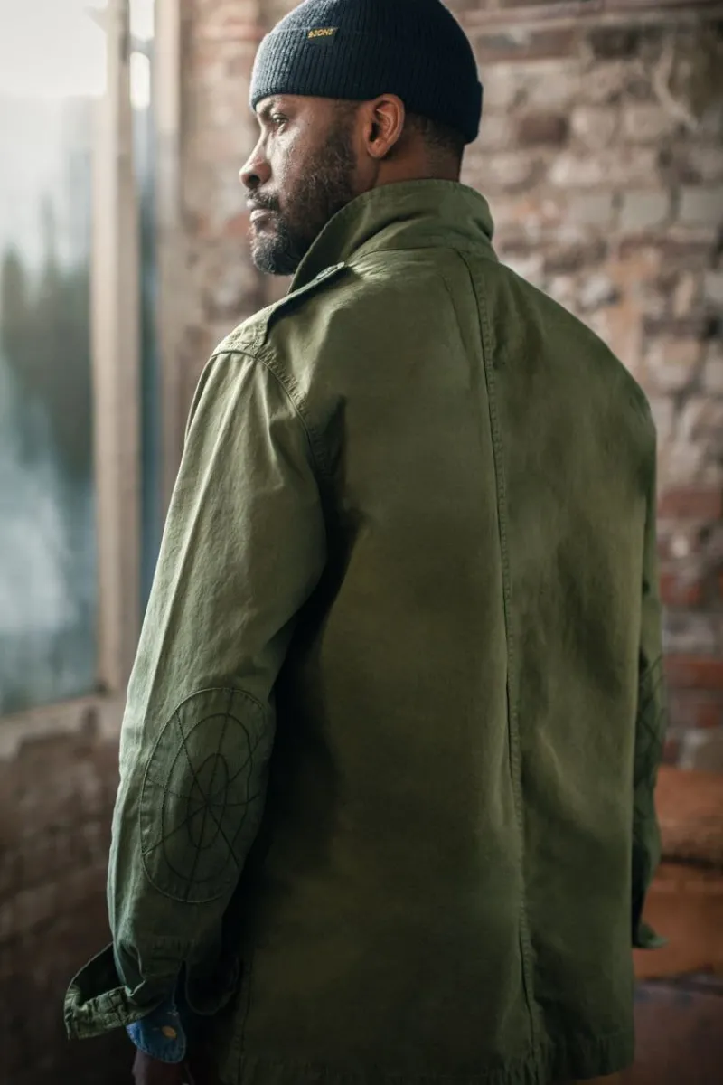 &SONS Flag Overshirt Army Green Cheap
