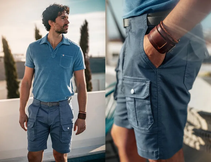 &SONS Gravel Hiking Shorts Churchill Blue Outlet