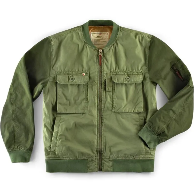 &SONS Harris Bomber Jacket Army Green Hot