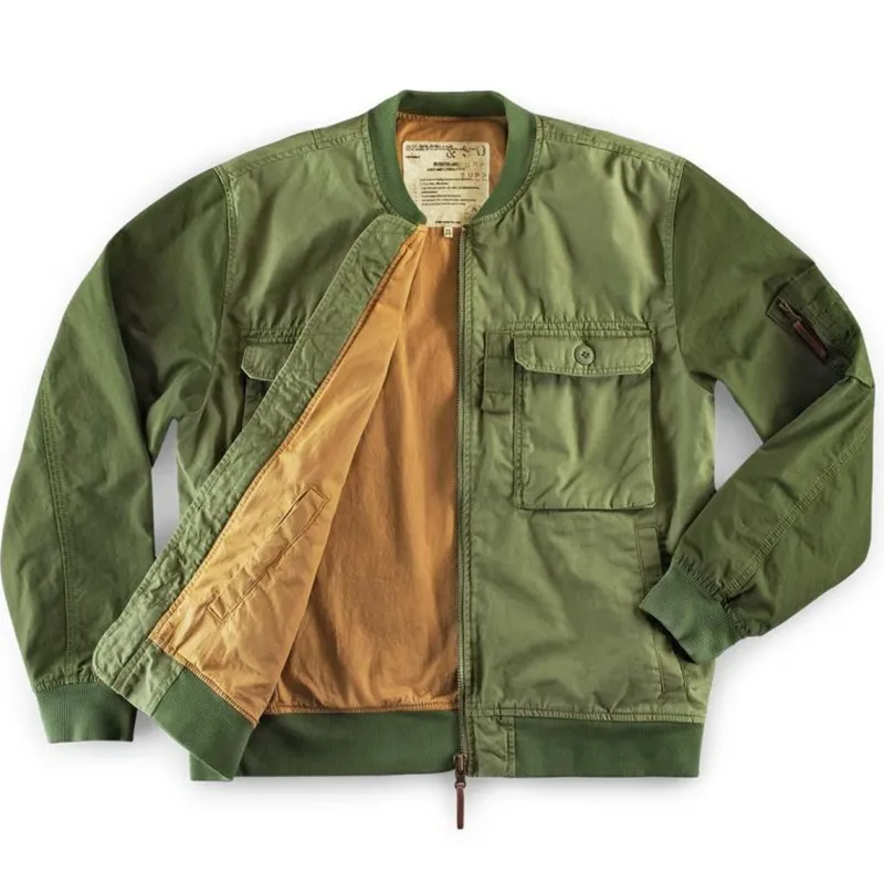 &SONS Harris Bomber Jacket Army Green Hot