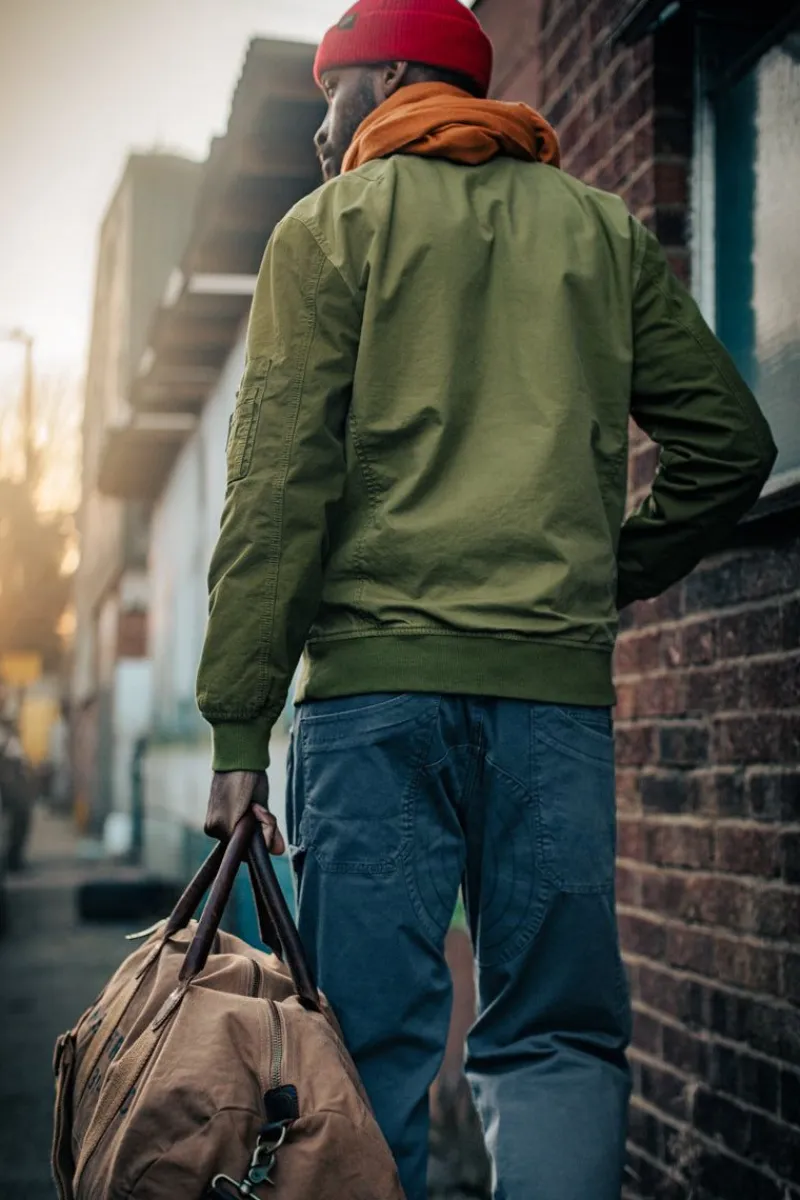 &SONS Harris Bomber Jacket Army Green Hot