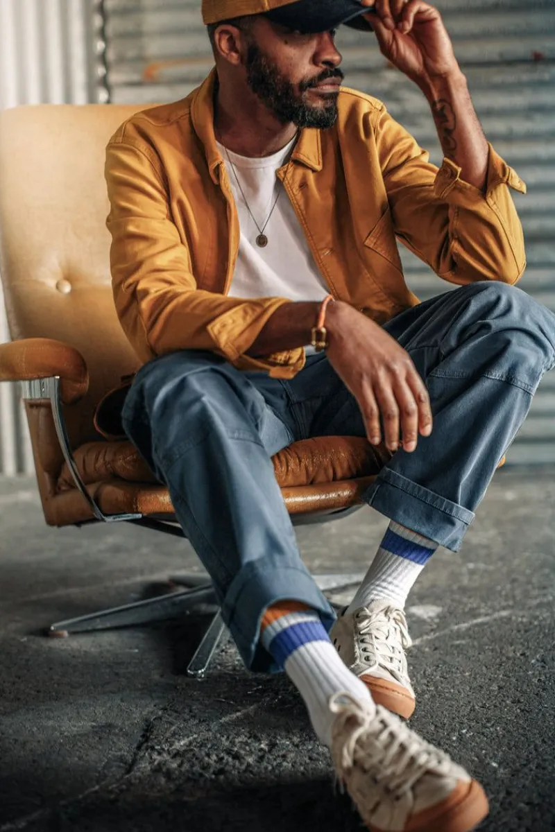 &SONS Joey's Crew Pant Churchill Blue Fashion