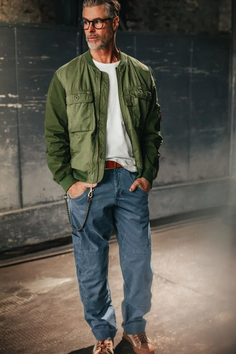 &SONS Joey's Crew Pant Churchill Blue Fashion