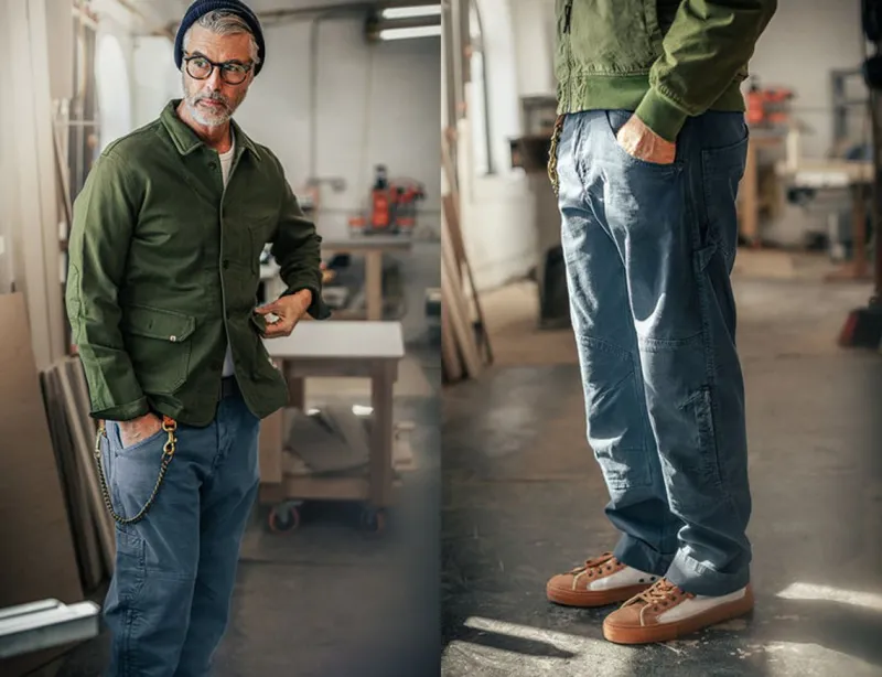 &SONS Joey's Crew Pant Churchill Blue Fashion