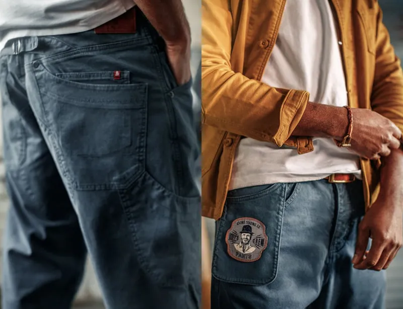 &SONS Joey's Crew Pant Churchill Blue Fashion