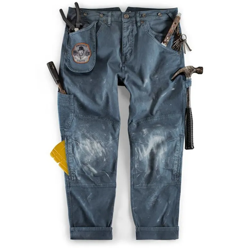 &SONS Joey's Crew Pant Churchill Blue Fashion