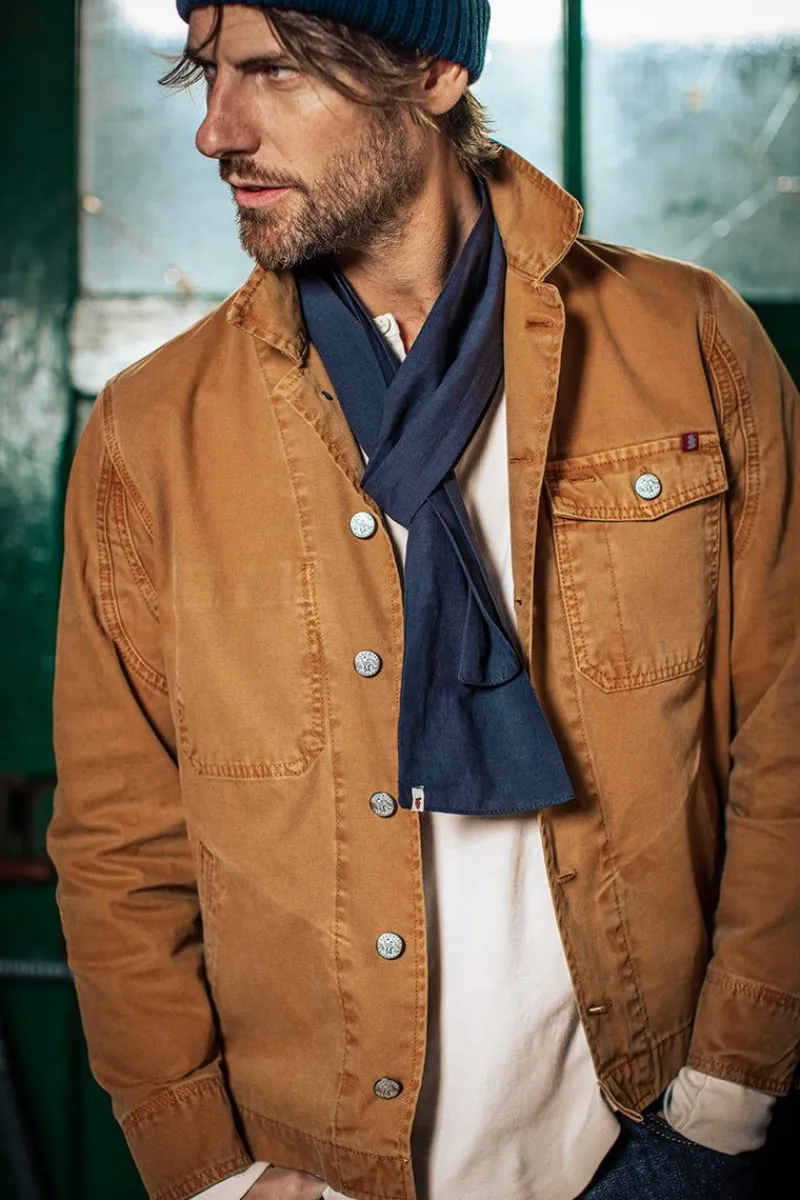 &SONS Navy Scarf Cheap