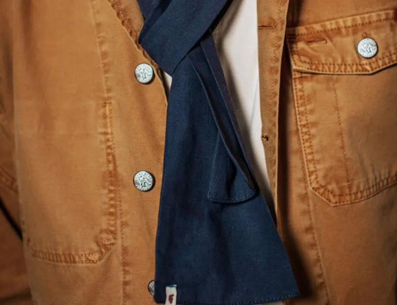&SONS Navy Scarf Cheap