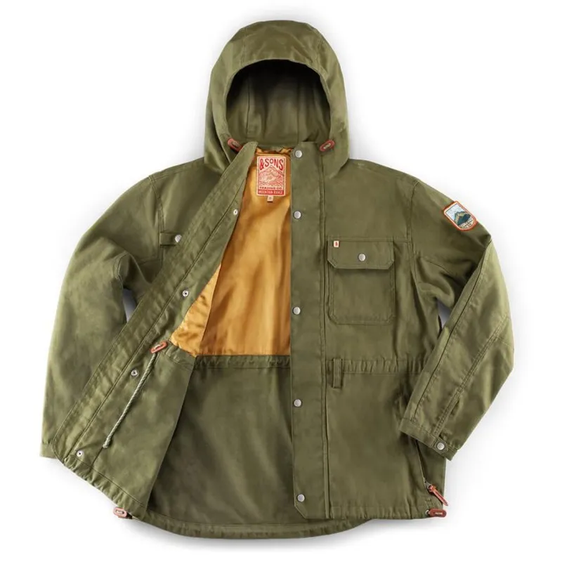 &SONS Noah Cagoule Army Green Fashion