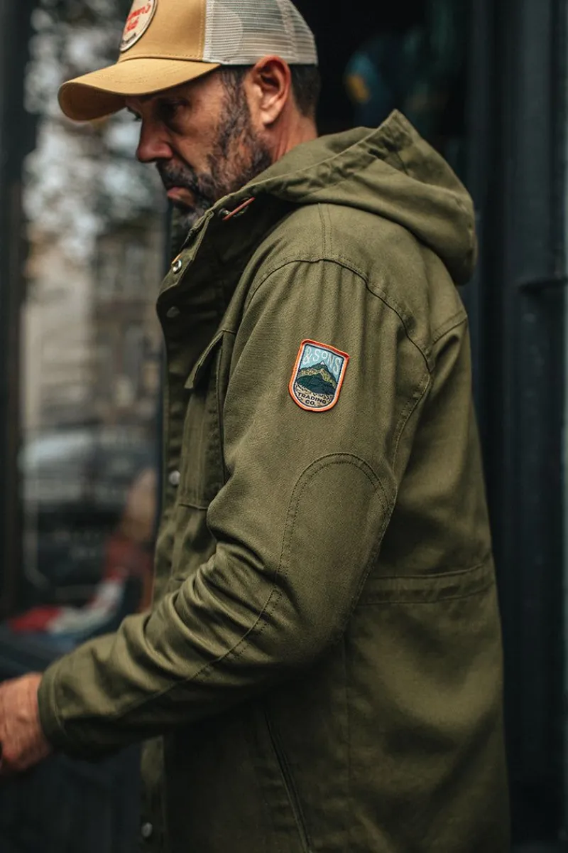 &SONS Noah Cagoule Army Green Fashion