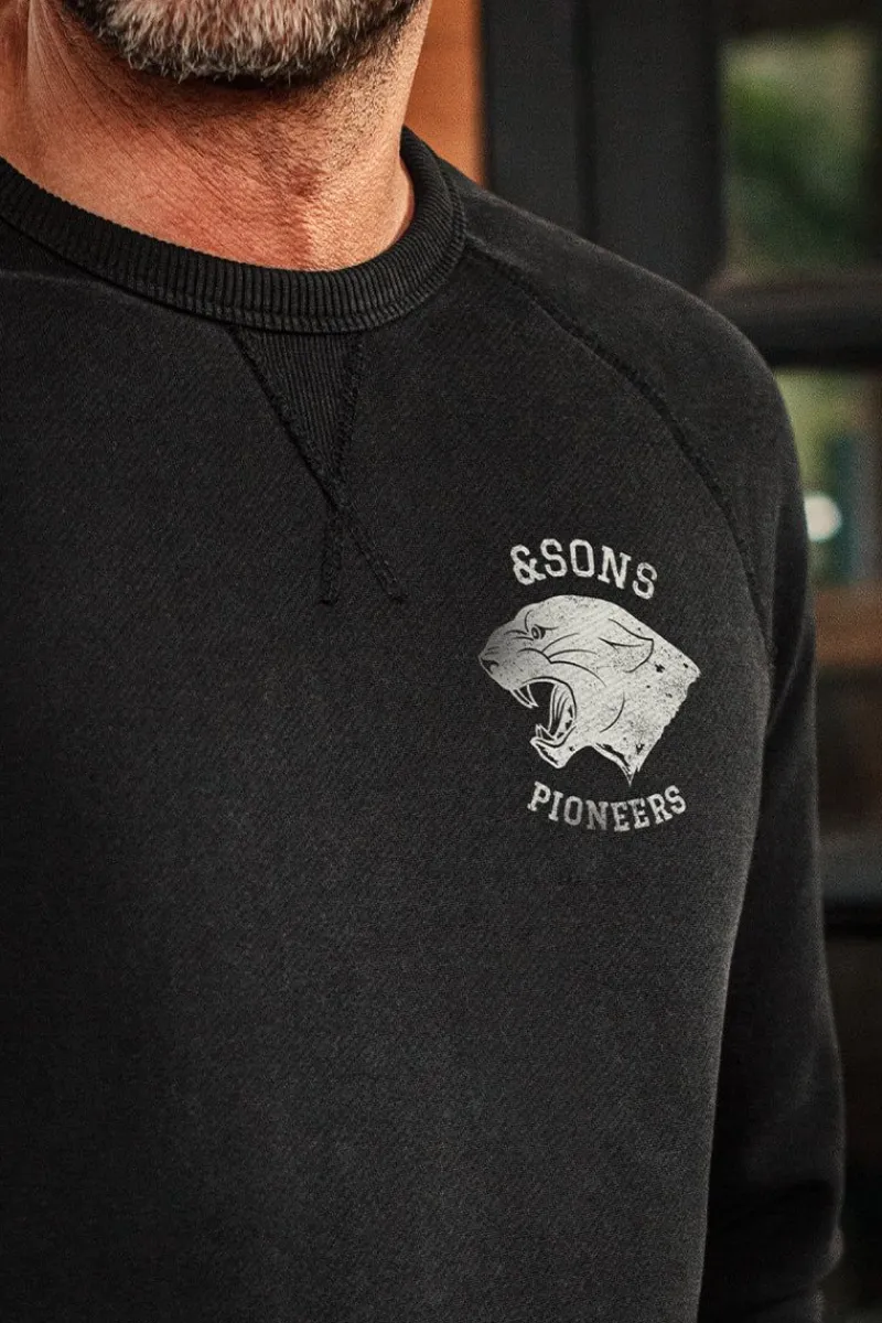 &SONS Panther Pioneers Sweatshirt Black Outlet