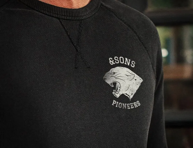 &SONS Panther Pioneers Sweatshirt Black Outlet