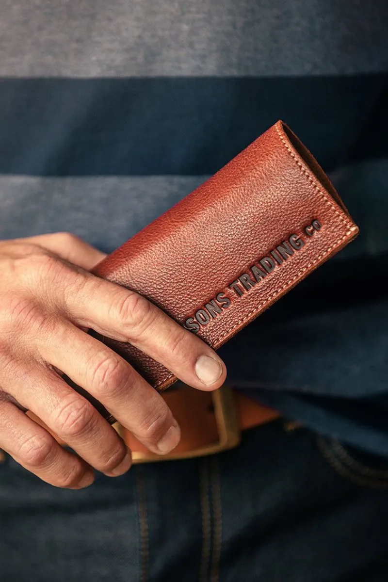 &SONS Pouch Glasses Case Brown Discount