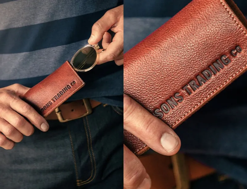 &SONS Pouch Glasses Case Brown Discount