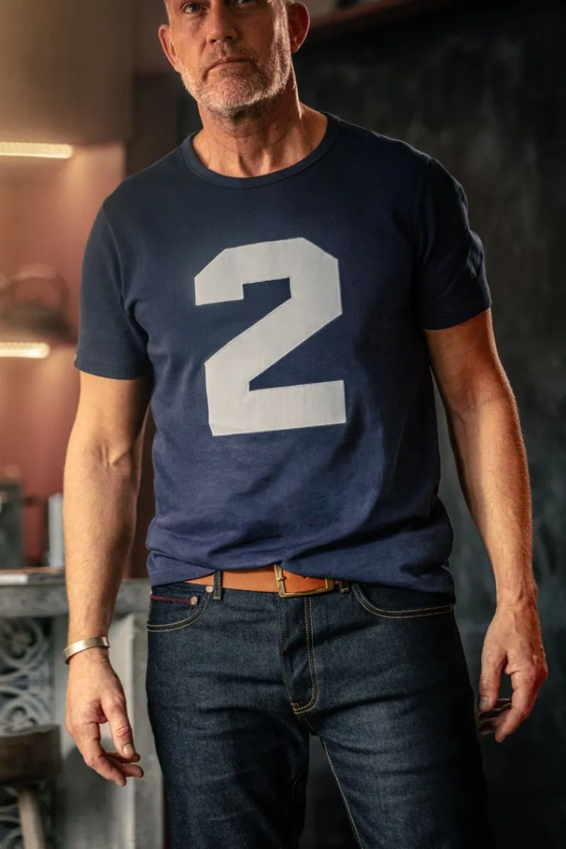 &SONS Racing 2 T-Shirt Navy Outlet