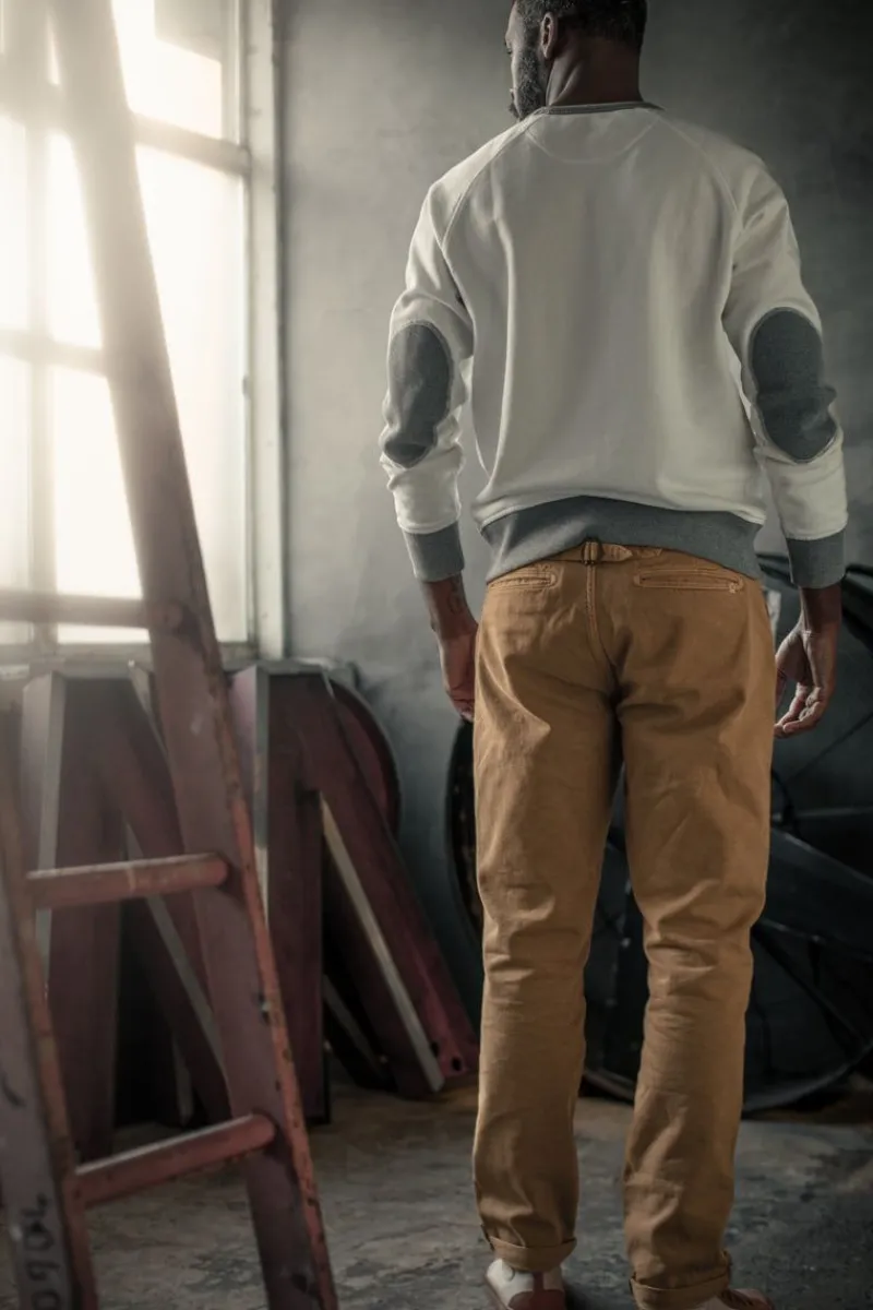 &SONS Stone White Sweatshirt Discount
