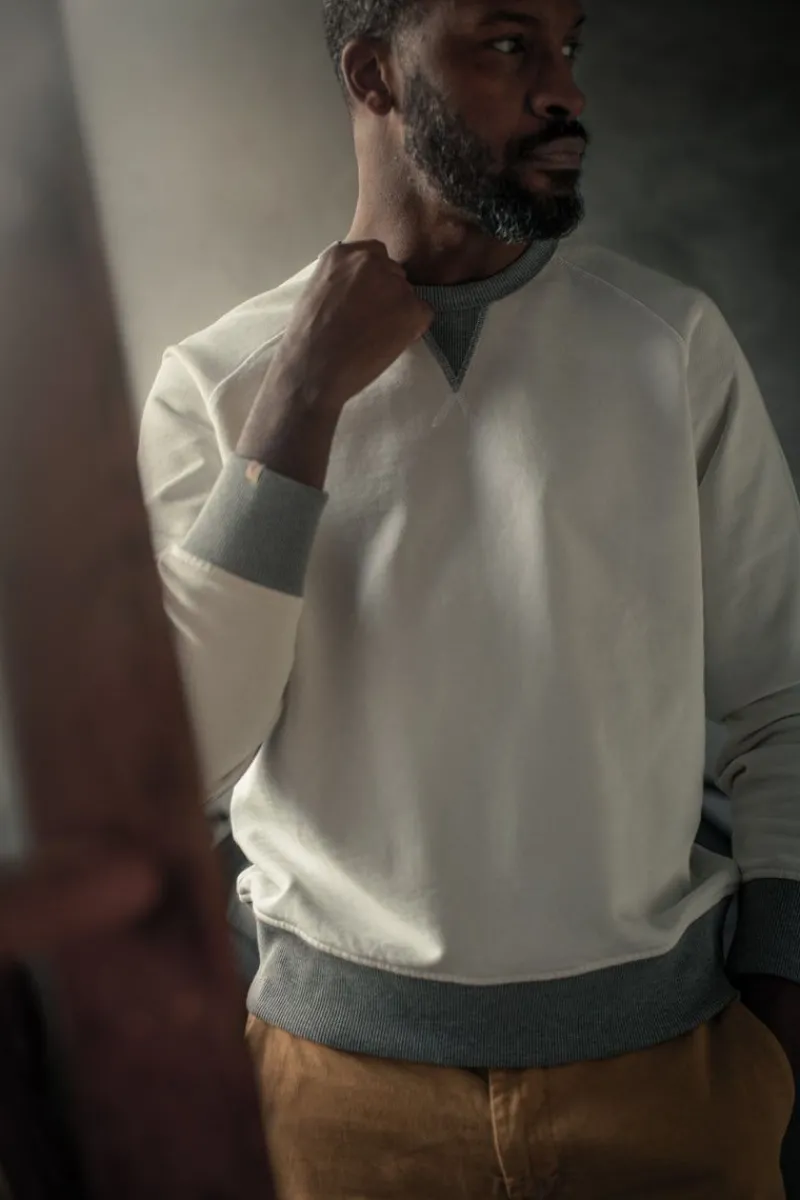 &SONS Stone White Sweatshirt Discount