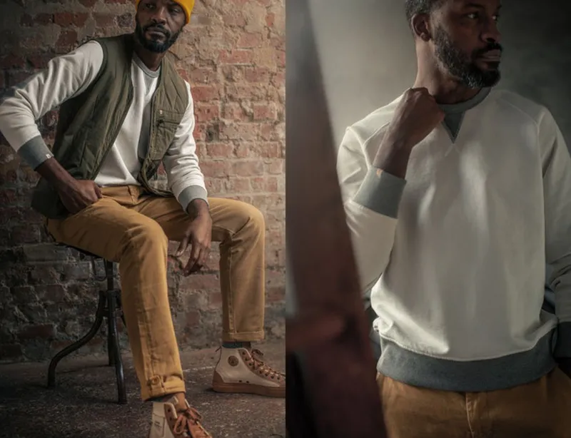 &SONS Stone White Sweatshirt Discount