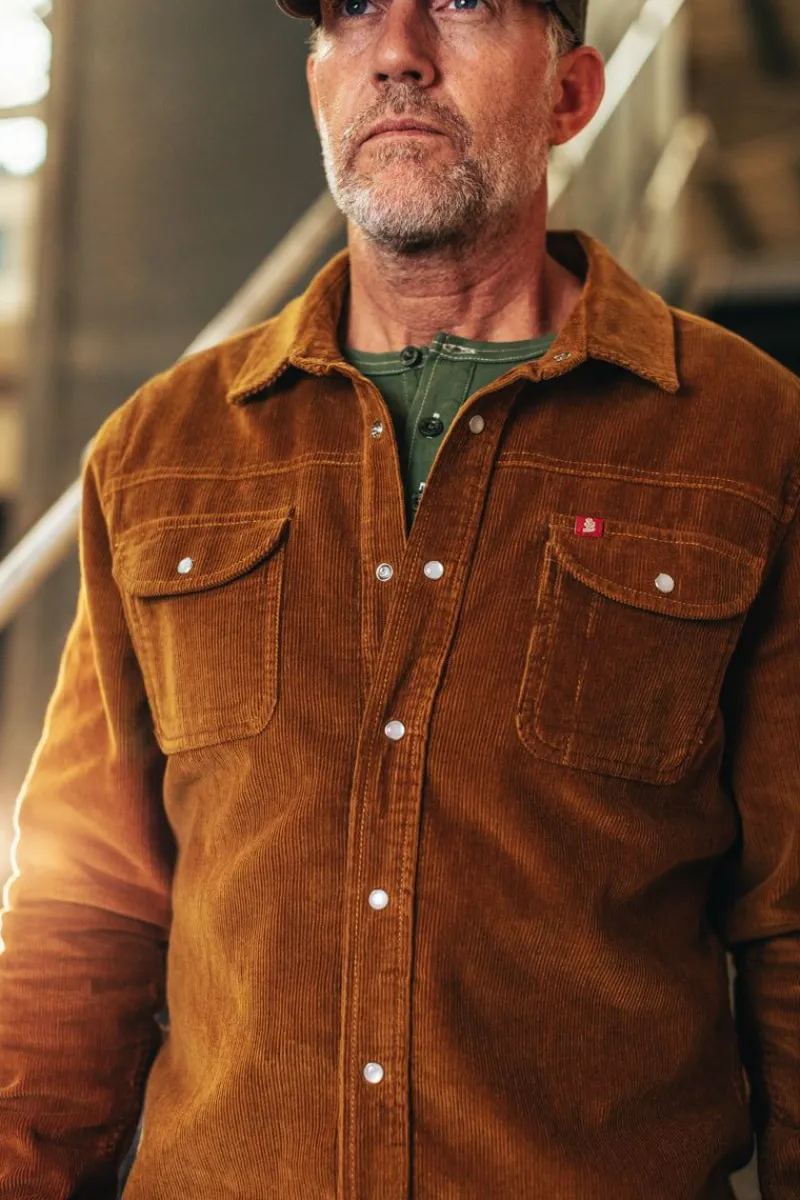 &SONS Sunday Shirt Corduroy Tan Hot
