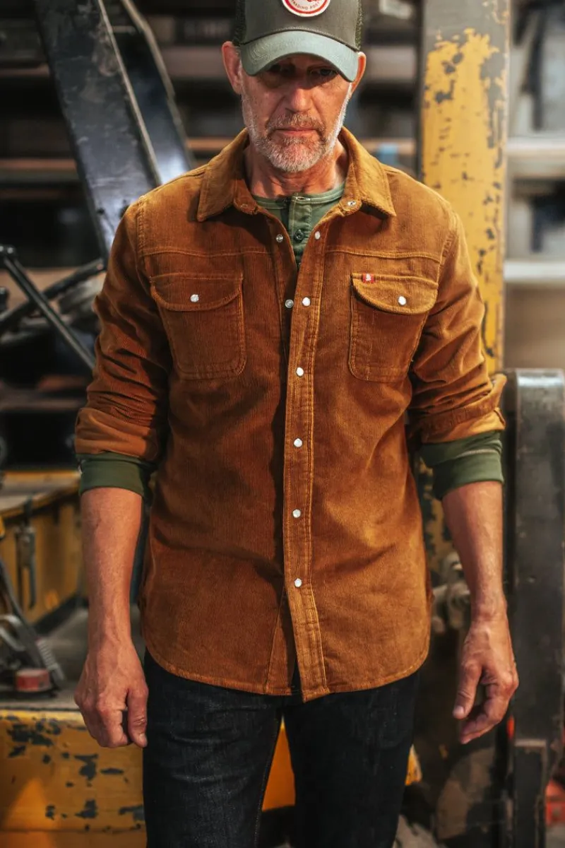&SONS Sunday Shirt Corduroy Tan Hot