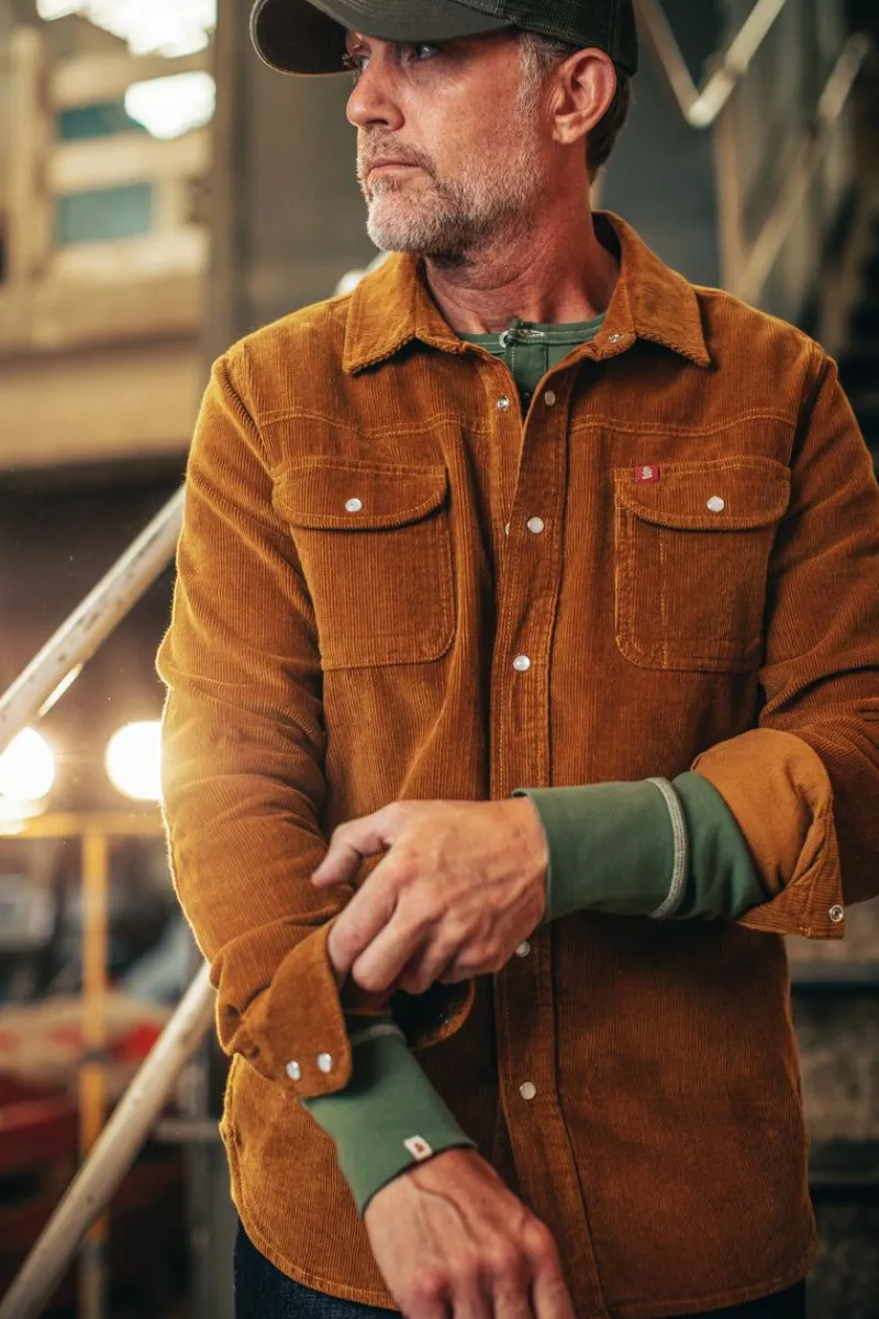 &SONS Sunday Shirt Corduroy Tan Hot