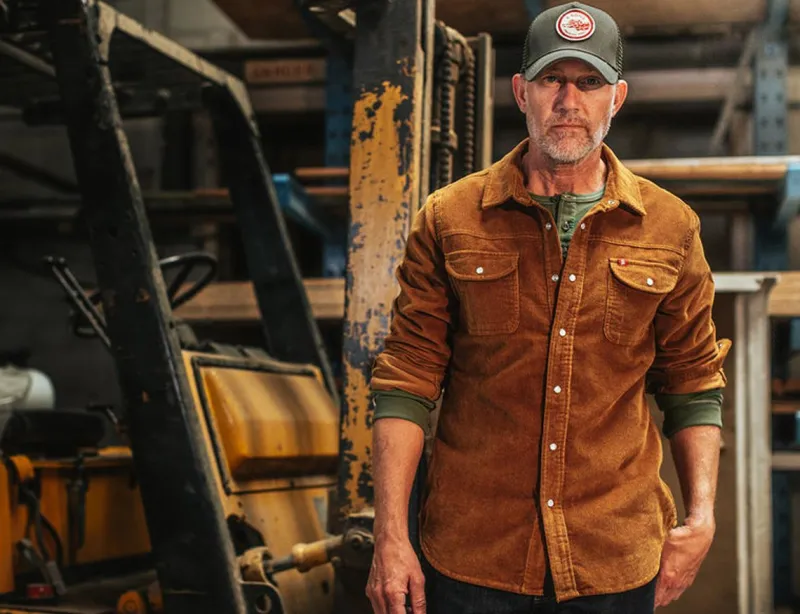 &SONS Sunday Shirt Corduroy Tan Hot