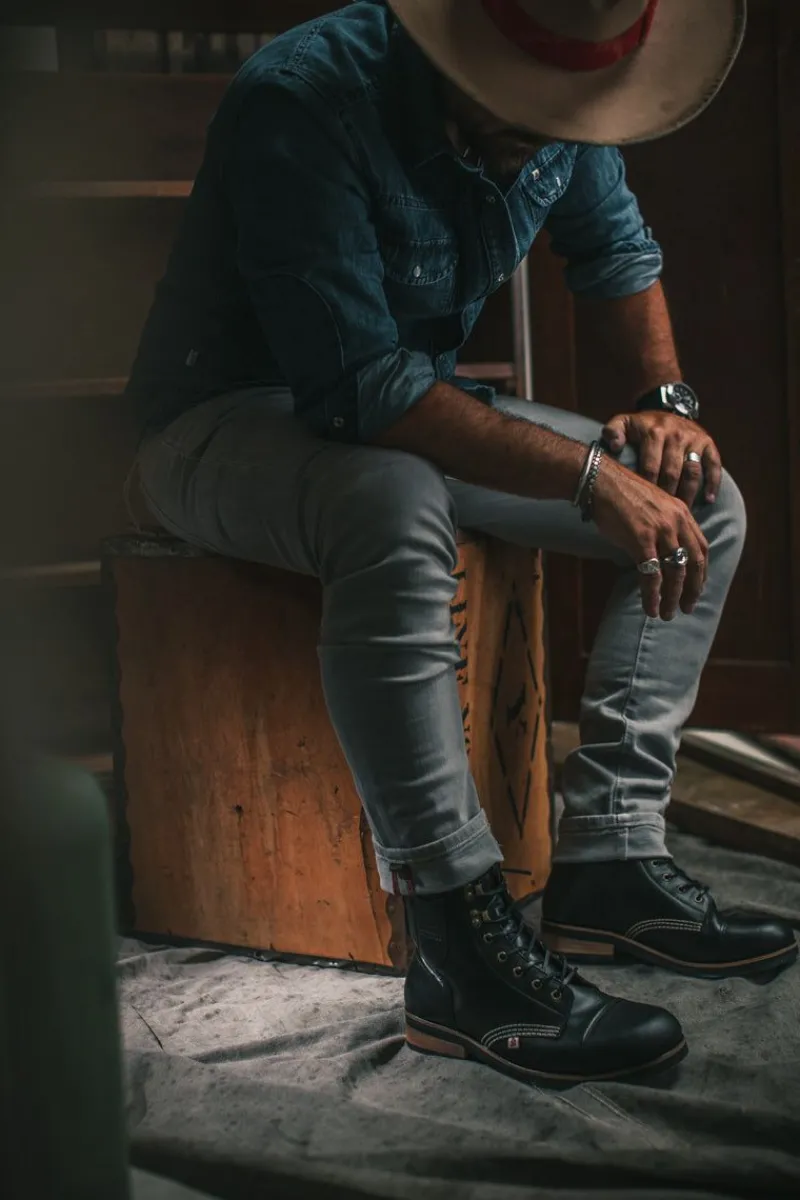 &SONS The Drover Boot Black Best Sale