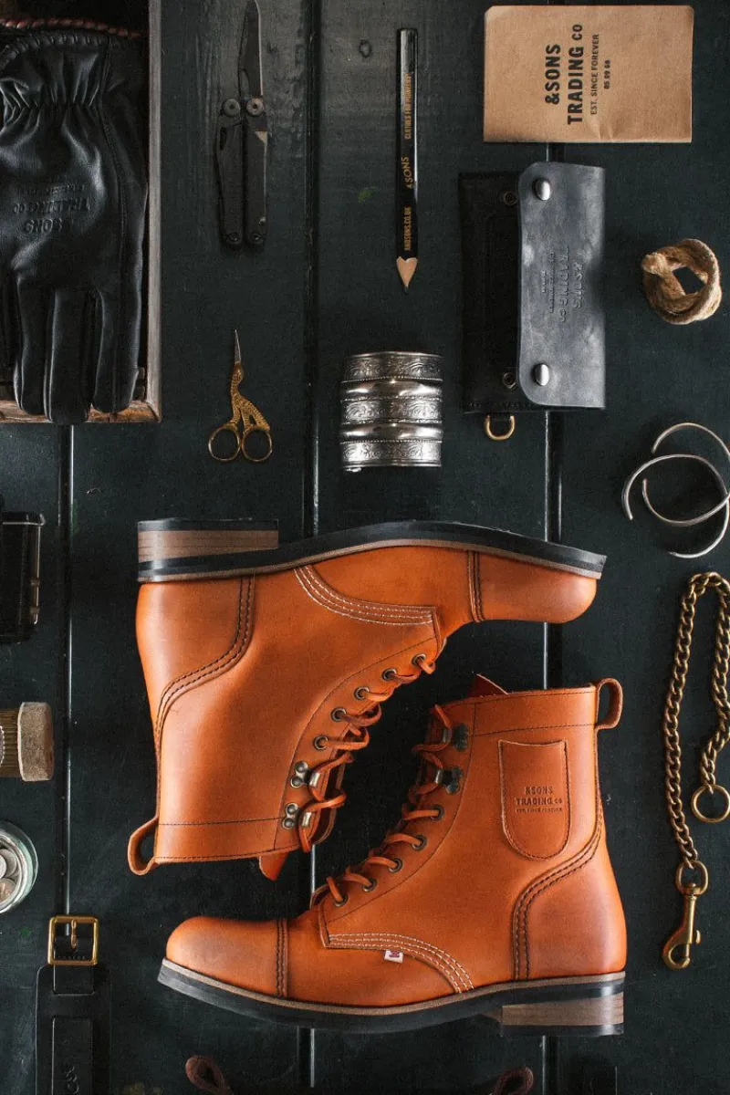 &SONS The Drover Boot Tan Fashion