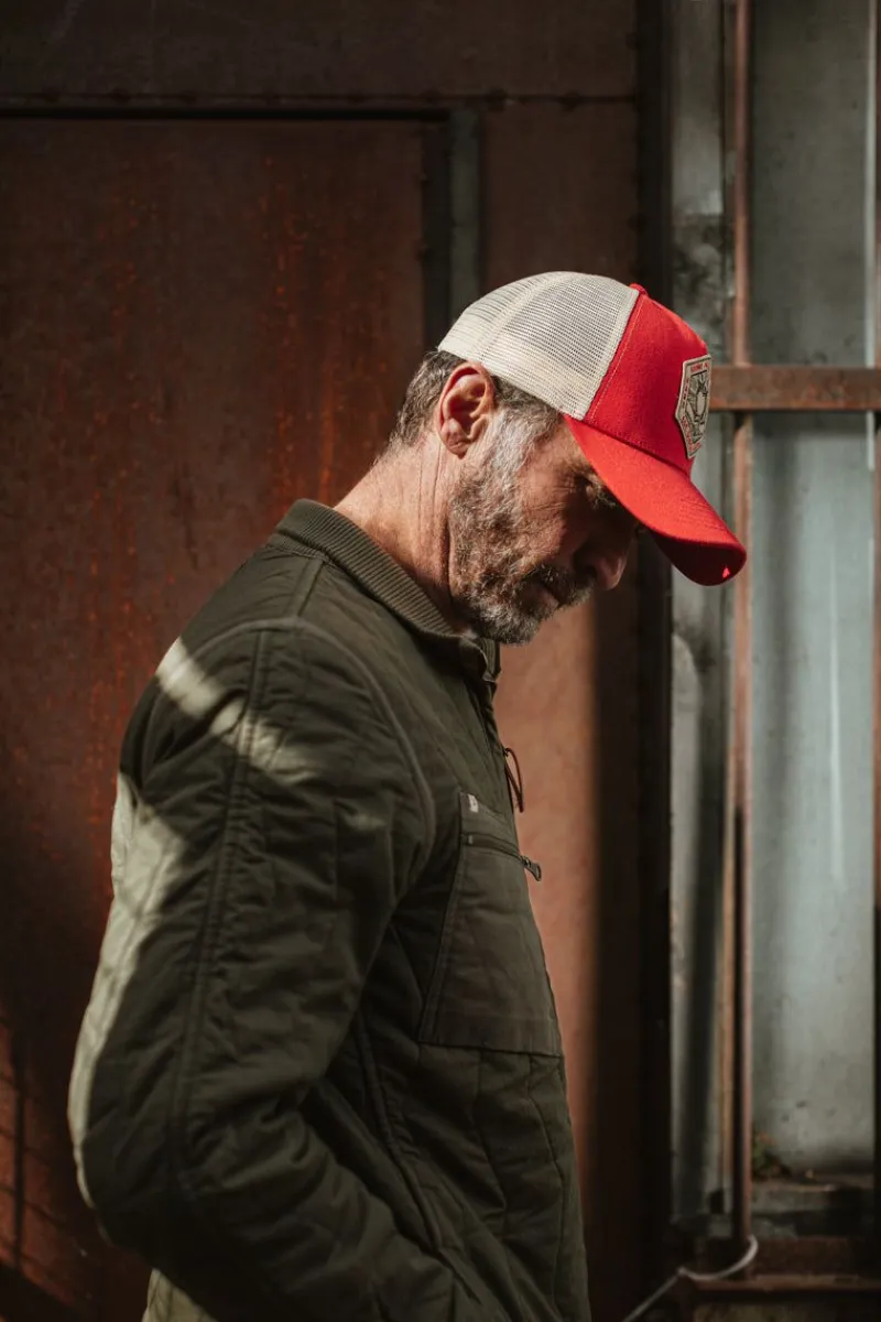 &SONS Union Trucker Cap Vintage Red Hot