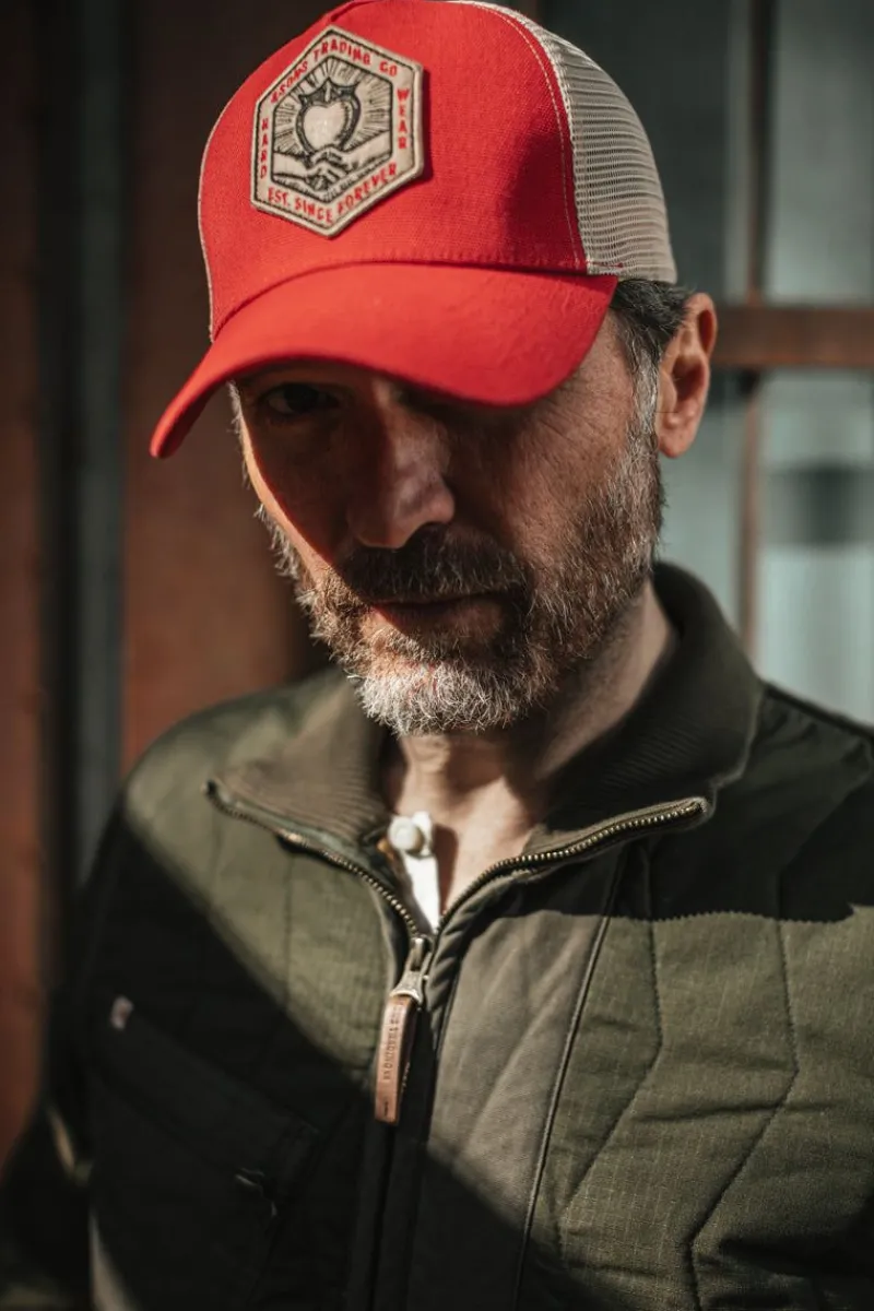 &SONS Union Trucker Cap Vintage Red Hot