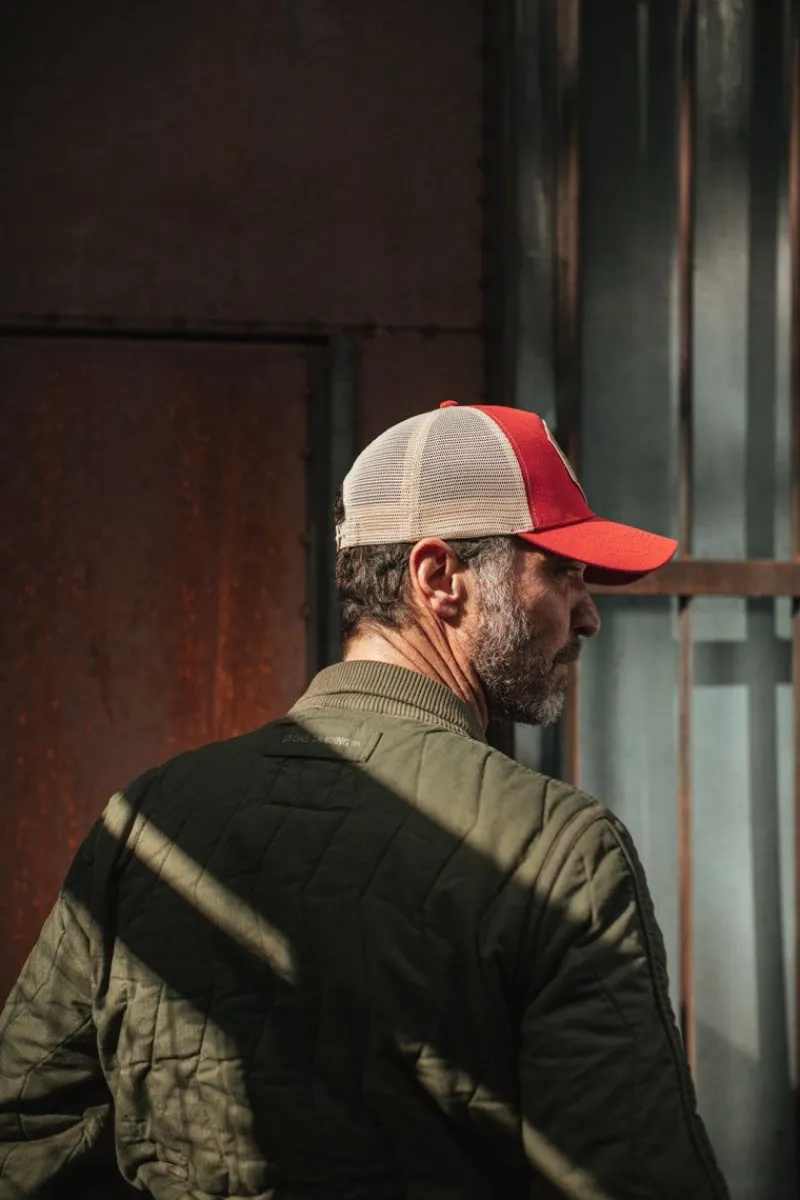 &SONS Union Trucker Cap Vintage Red Hot