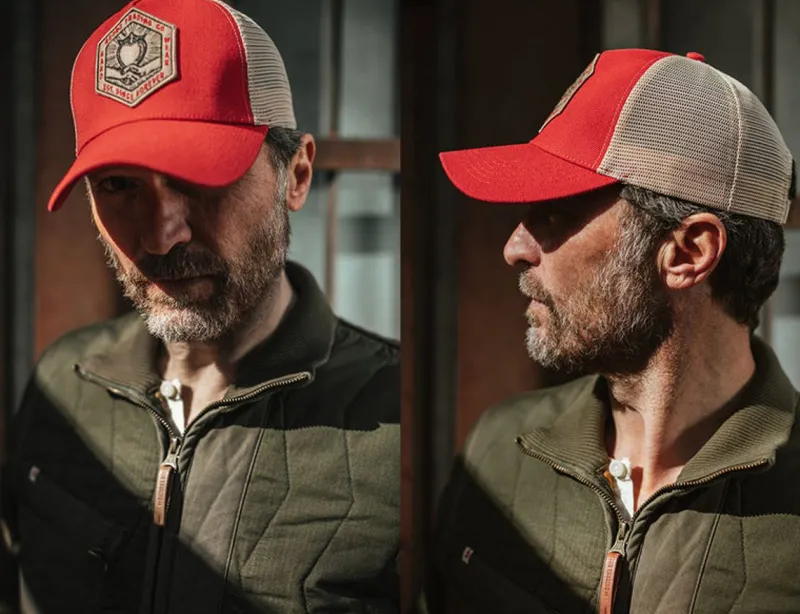 &SONS Union Trucker Cap Vintage Red Hot