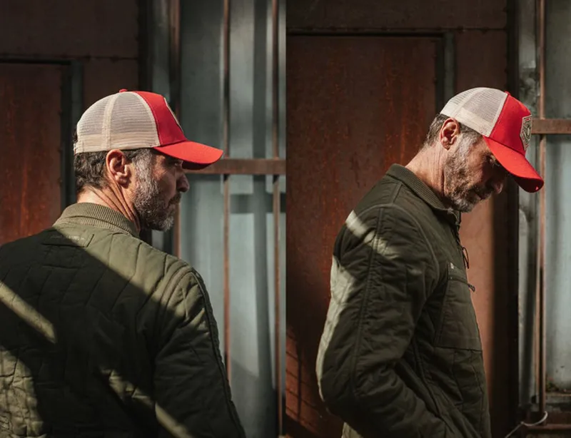 &SONS Union Trucker Cap Vintage Red Hot