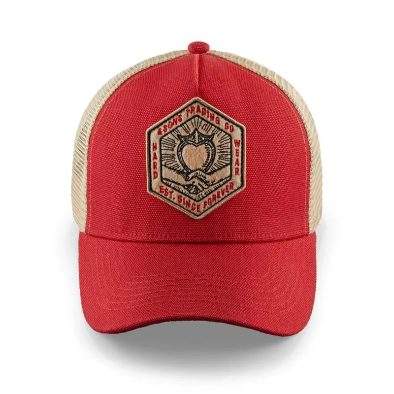 &SONS Union Trucker Cap Vintage Red Hot