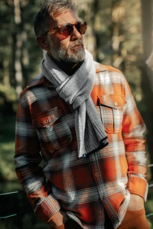 &SONS Vale Scarf Grey Clearance