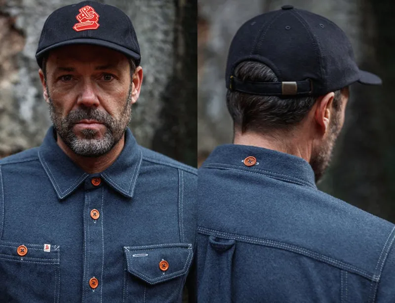 &SONS Woollen Snap Cap Navy Clearance