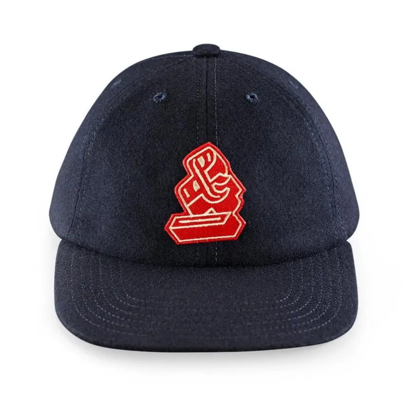 &SONS Woollen Snap Cap Navy Clearance
