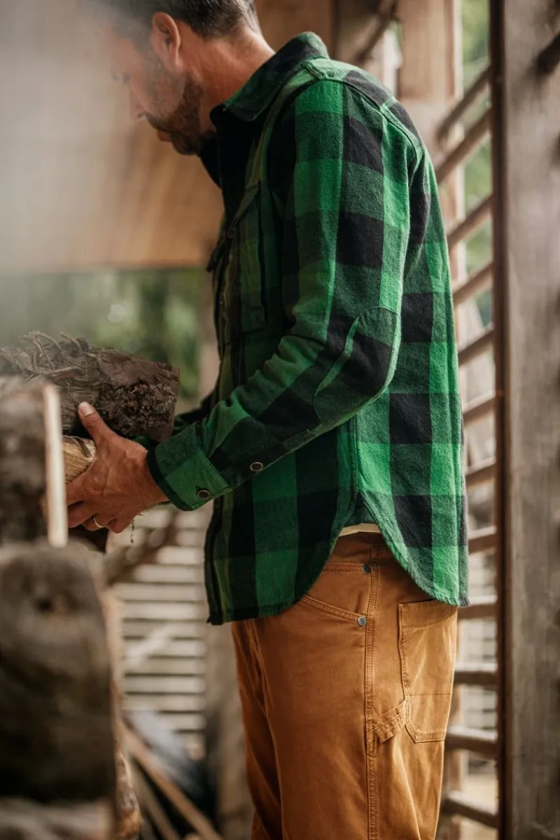 &SONS Yukon Flannel Field Shirt Green Online