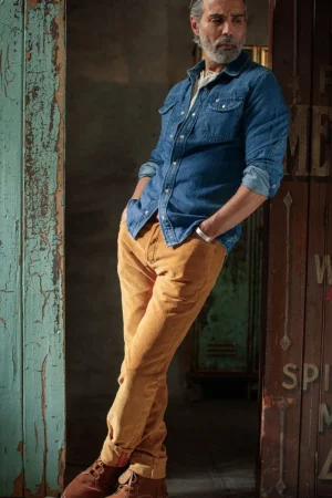 &SONS Sunday Shirt Light Denim Outlet