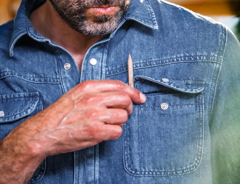 &SONS Sunday Shirt Light Denim Outlet