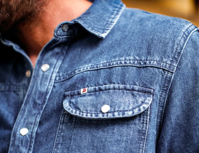 &SONS Sunday Shirt Light Denim Outlet