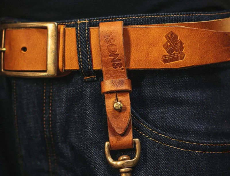 &SONS Tan Leather Key Fob Shop
