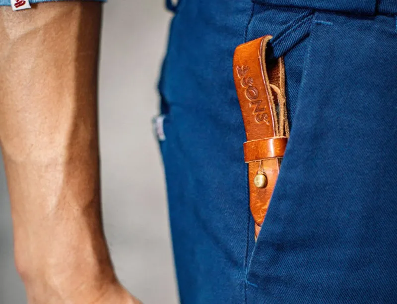 &SONS Tan Leather Key Fob Shop